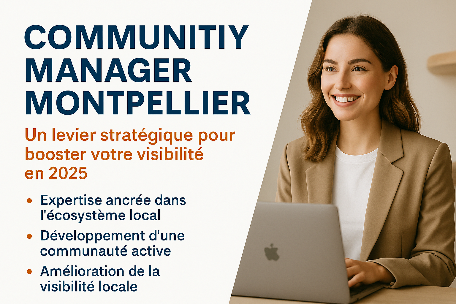 Community manager à Montpellier boostant la visibilité locale